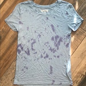 Blue and purple tie-dye tee